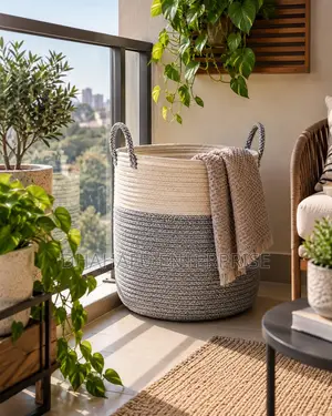 Cotton Rope Laundry Basket