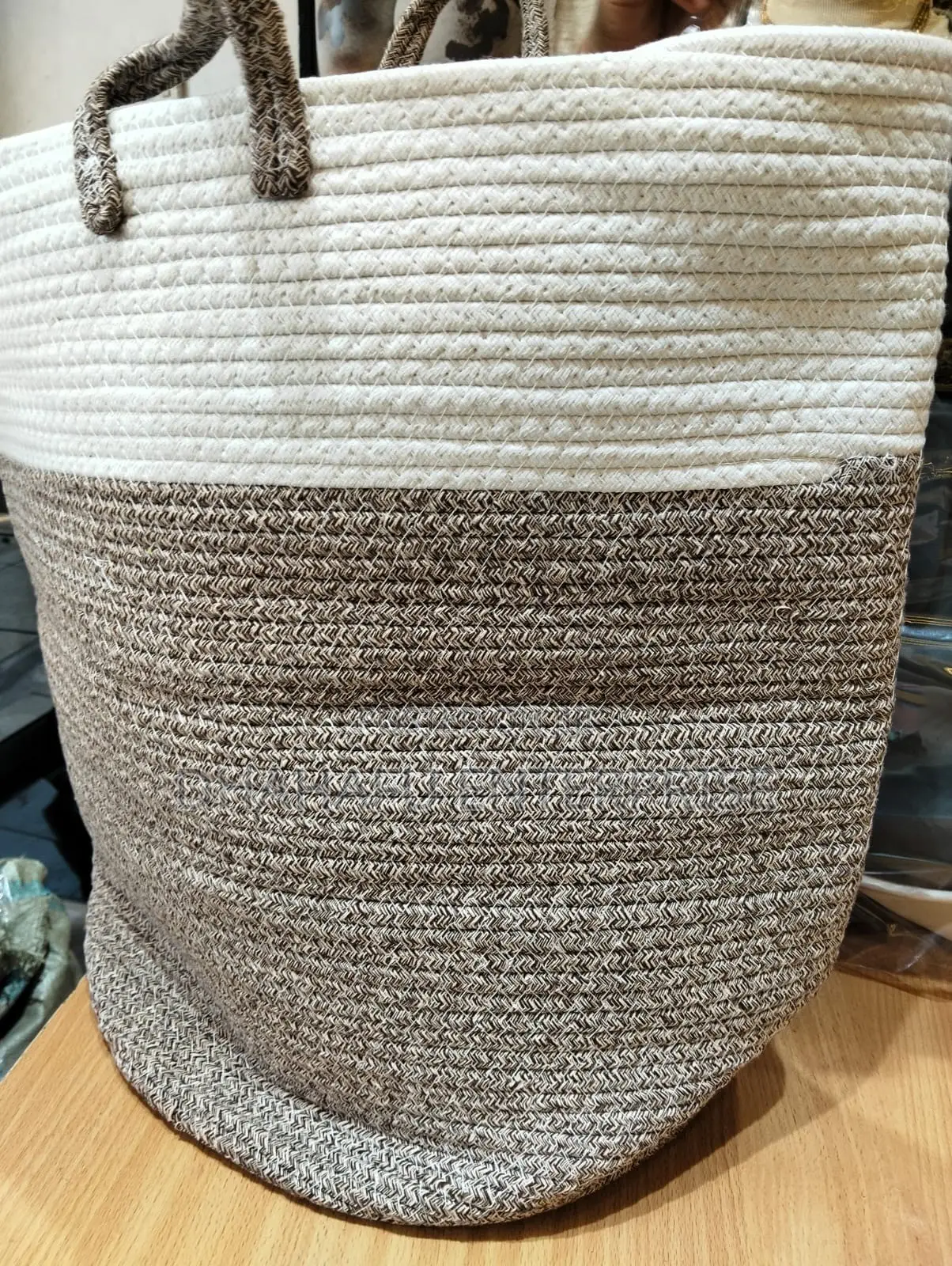 Cotton Rope Laundry Basket