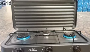 Olelon 3 Burner Quality Gas Stove Cooker With Cover Lid 