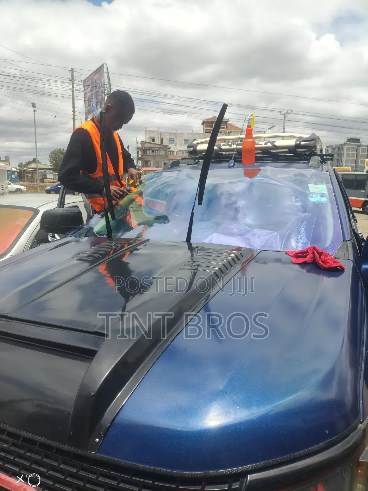 Window Tinting|Nano Ceramic Side, Metallic Blue Chameleon Windscreen