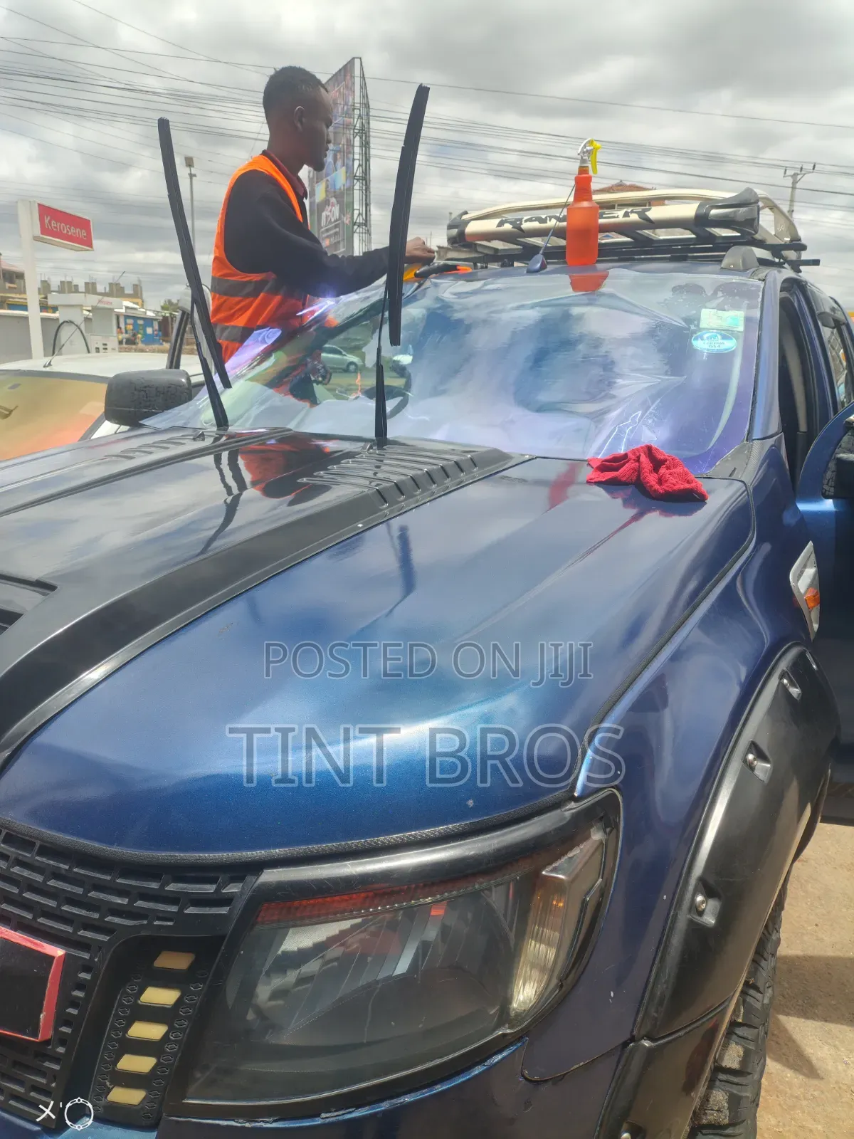 Window Tinting|Nano Ceramic Side, Metallic Blue Chameleon Windscreen