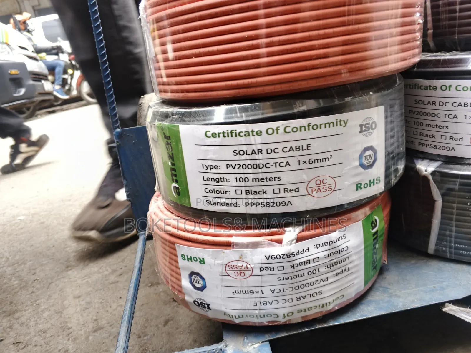 100m by 6mm Solar DC Cable
