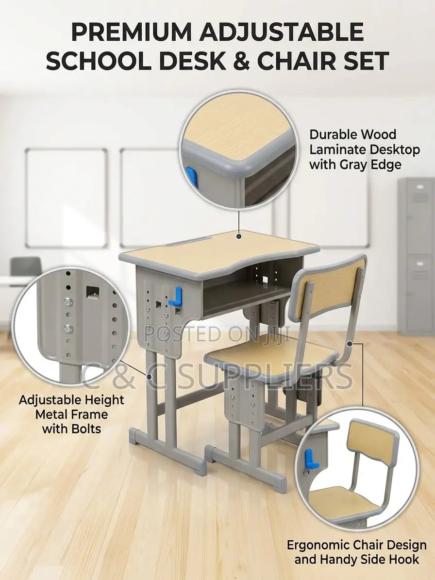 Study Writing Kids Desk Chair Set