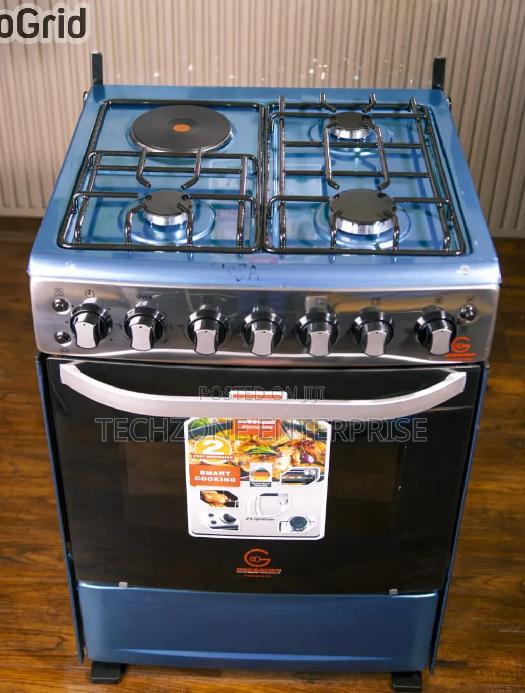 Euroken 60*65cm 3 Gas Plus 1 Electric Standing Cooker 