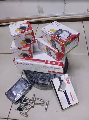 4ch DVR Hikvision lColorVu CCTV Kit – 4 Cameras Night Vision
