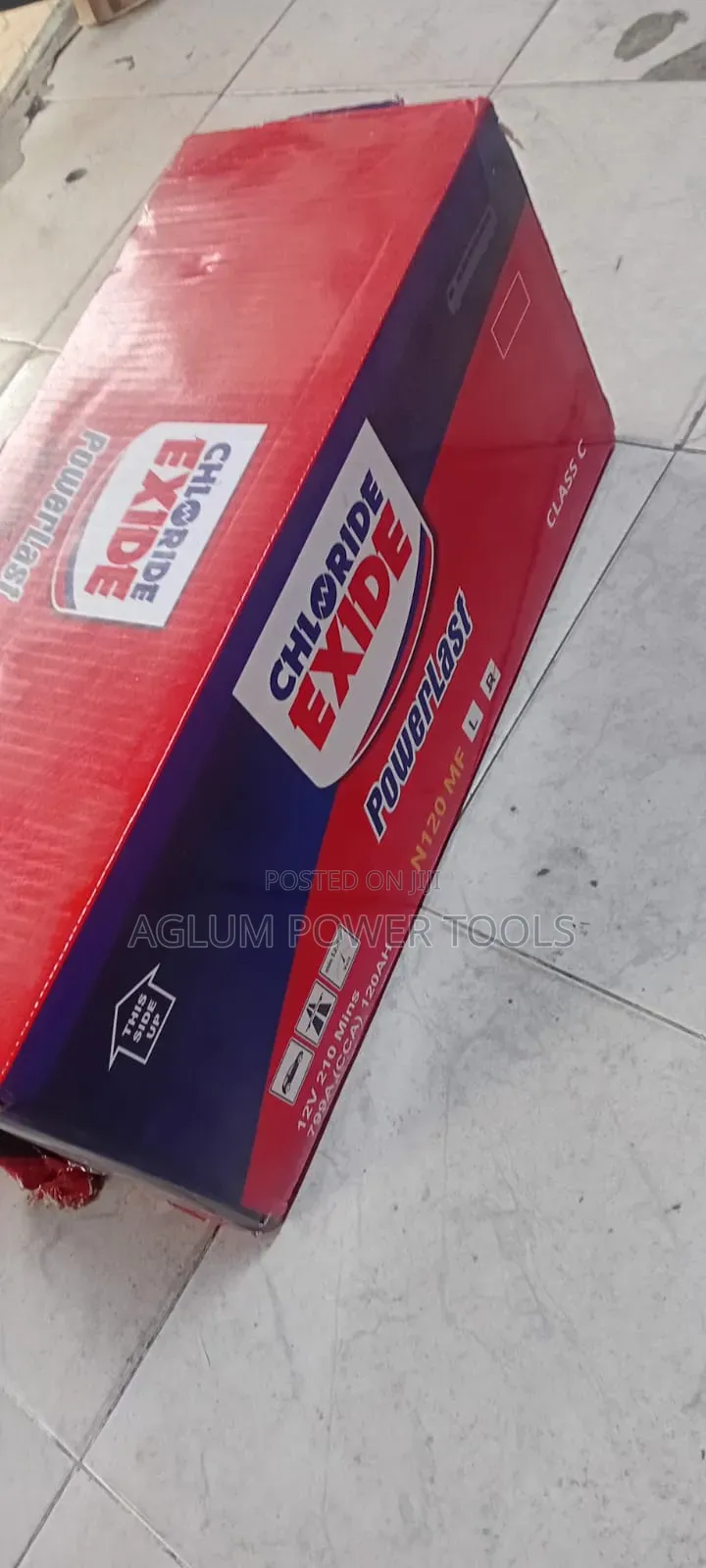 Car Battery N120 MF Chloride Exide