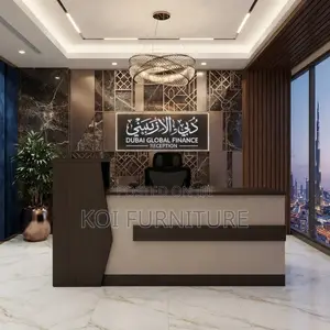 Reception Desk; 2.4 Meters Modern Reception Areas Desks