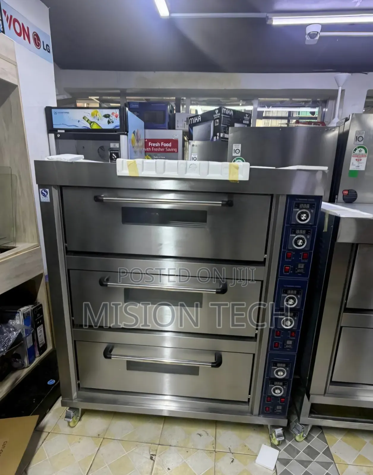 Euromax Deck Oven 3 Deck 6 Trays Comes With Free Trays 