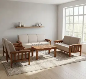 Office Sofa : 7-Seater Fabric Home Office Sofa