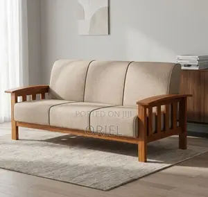 Office Sofa : 7-Seater Fabric Home Office Sofa