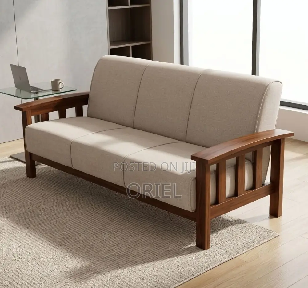 Office Sofa : 7-Seater Fabric Home Office Sofa
