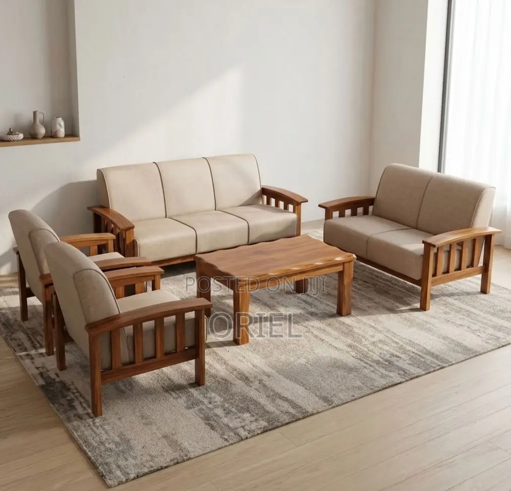 Office Sofa : 7-Seater Fabric Home Office Sofa