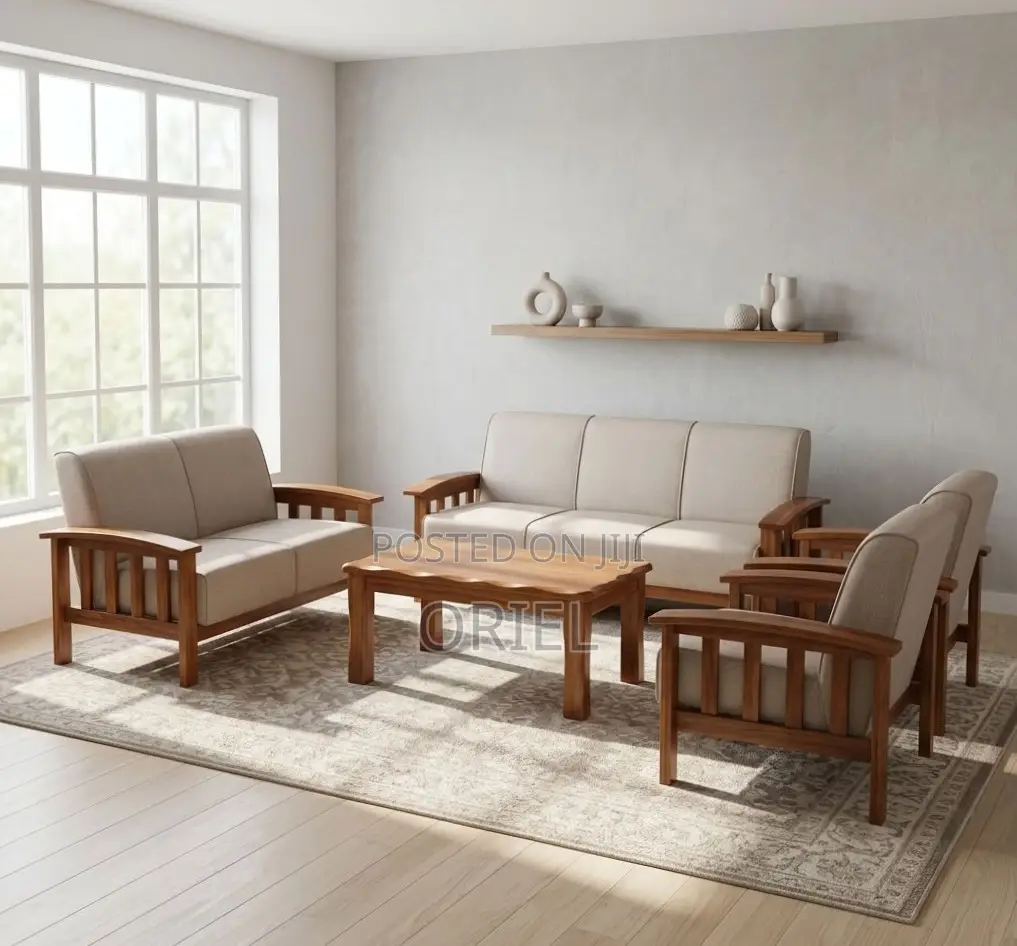 Office Sofa : 7-Seater Fabric Home Office Sofa