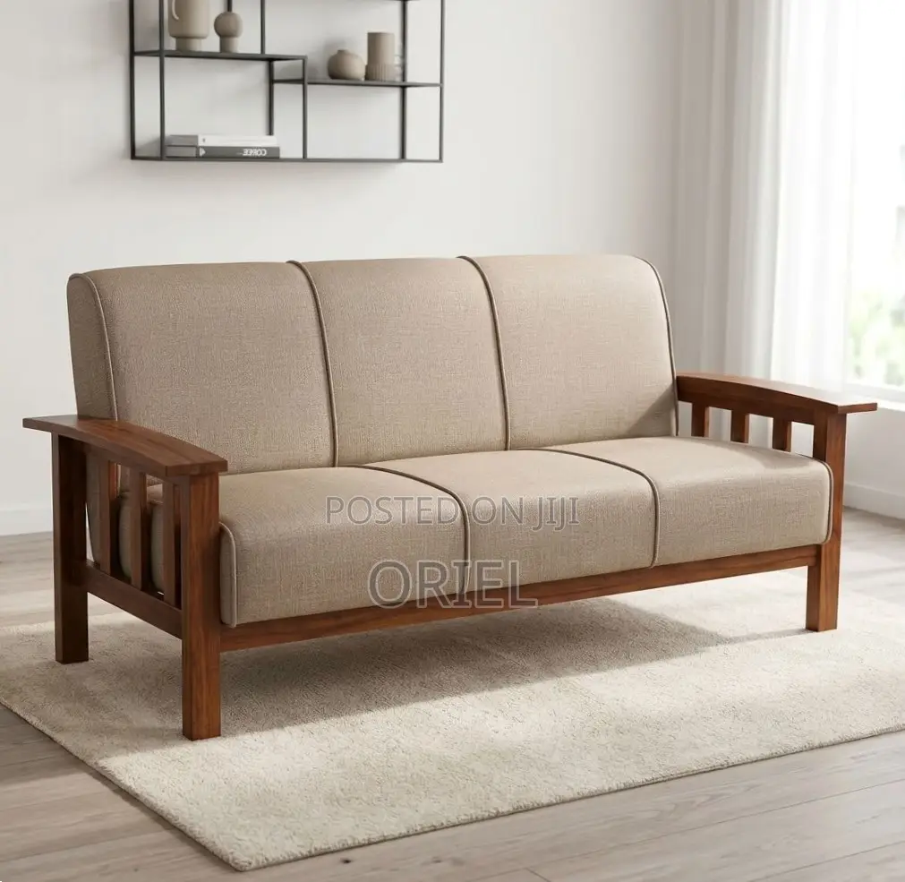 Office Sofa : 7-Seater Fabric Home Office Sofa
