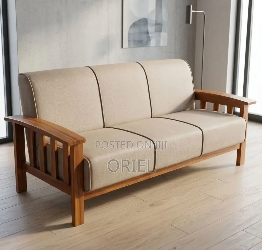Office Sofa : 7-Seater Fabric Home Office Sofa