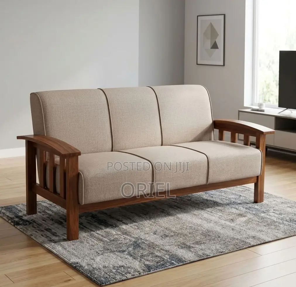 Office Sofa : 7-Seater Fabric Home Office Sofa