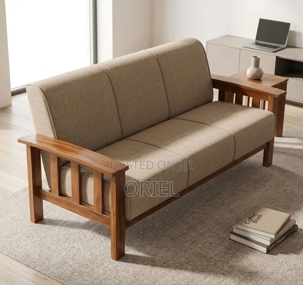 Office Sofa : 7-Seater Fabric Home Office Sofa