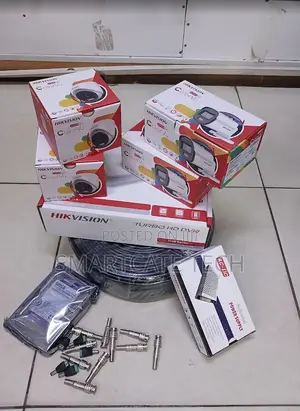 4 Camera Hikvision ColorVu CCTV Kit – Full Color Night Vision.
