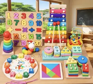 8-Piece Montessori Early Childhood Education Toy Set