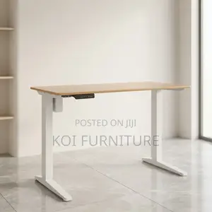 Office Desk; Ergonomic Brown 1.4 Meters Adjustable Home Office Desk
