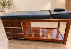 Premium Mahogany Massage Lash Bed With Storage Drawers