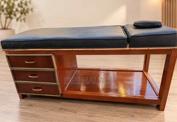 Premium Mahogany Massage Lash Bed With Storage Drawers