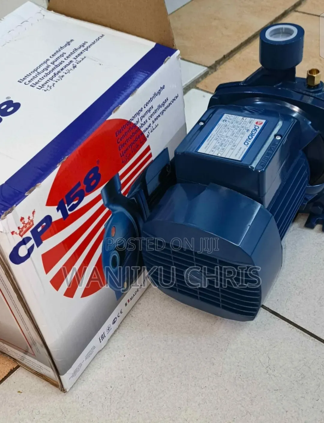 Pedrollo Water Pump 1hp/Electric Booster Pump