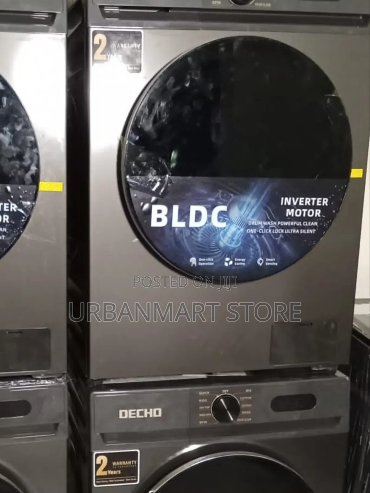 Decho 10kg Front Loading Washing Machine- Wash and Spin