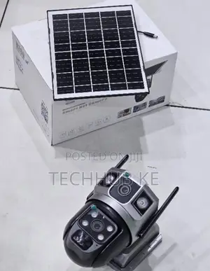 Outdoor 4g Simcard Rotating Camera With Solar Panel 4mp Video
