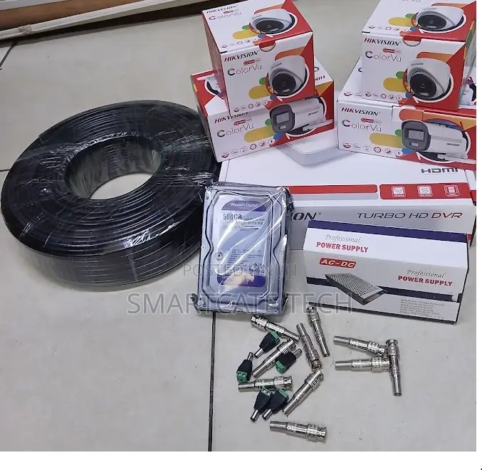 Hikvision 4CH DVR CCTV Camera Kit ColorVu Full Color Vision