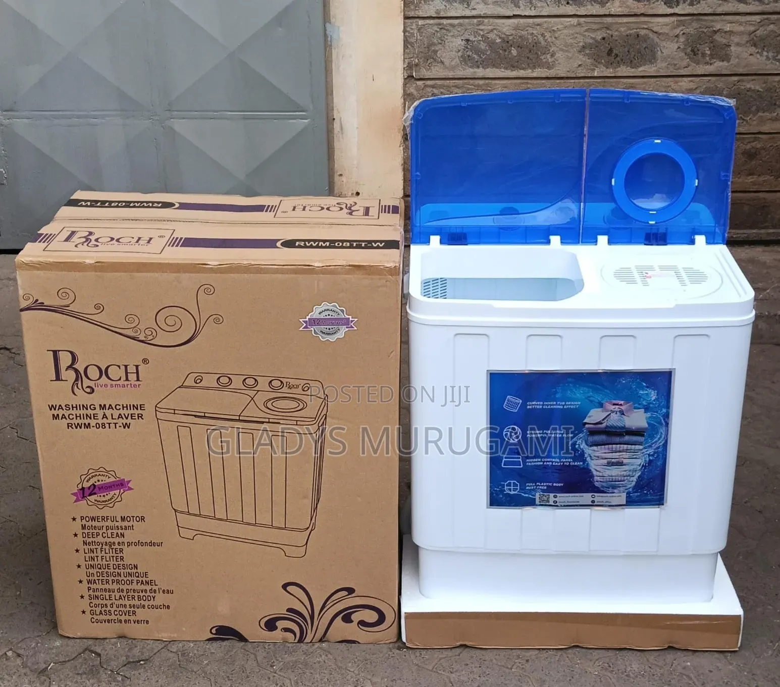 Roch 8kgs Top Load Twin Tub Washing Machine