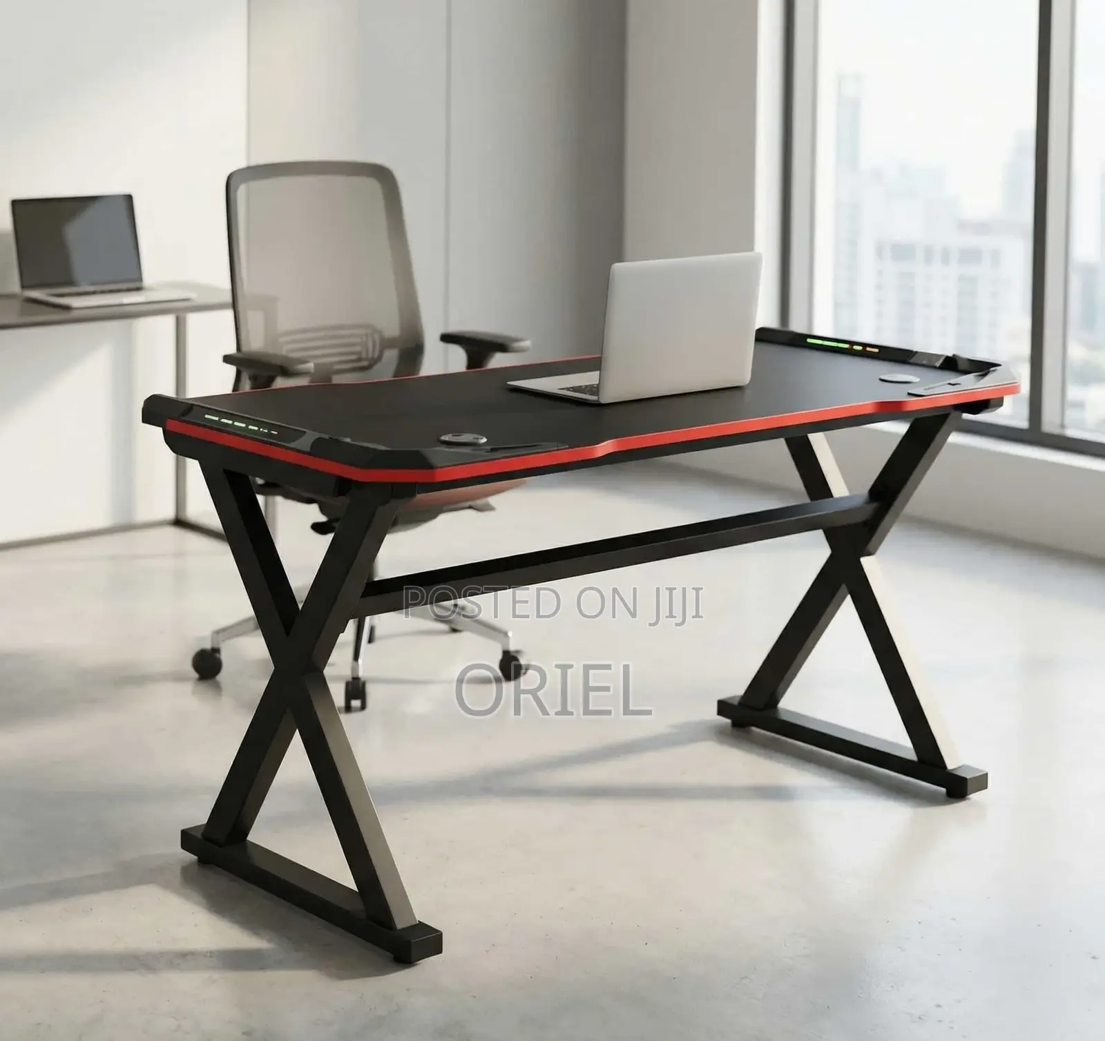Office Desk : LED Gaming Workstation Desk