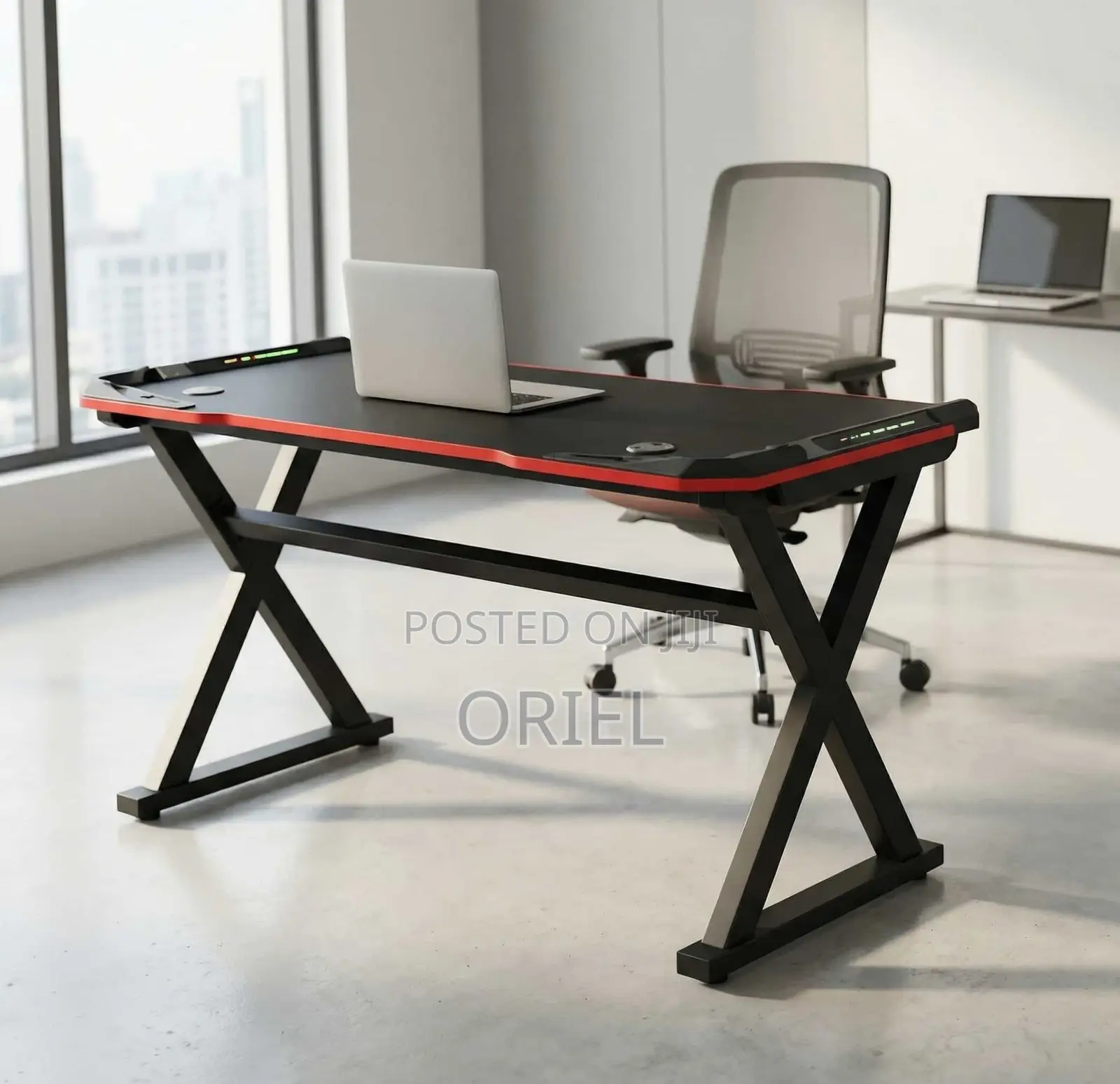Office Desk : LED Gaming Workstation Desk
