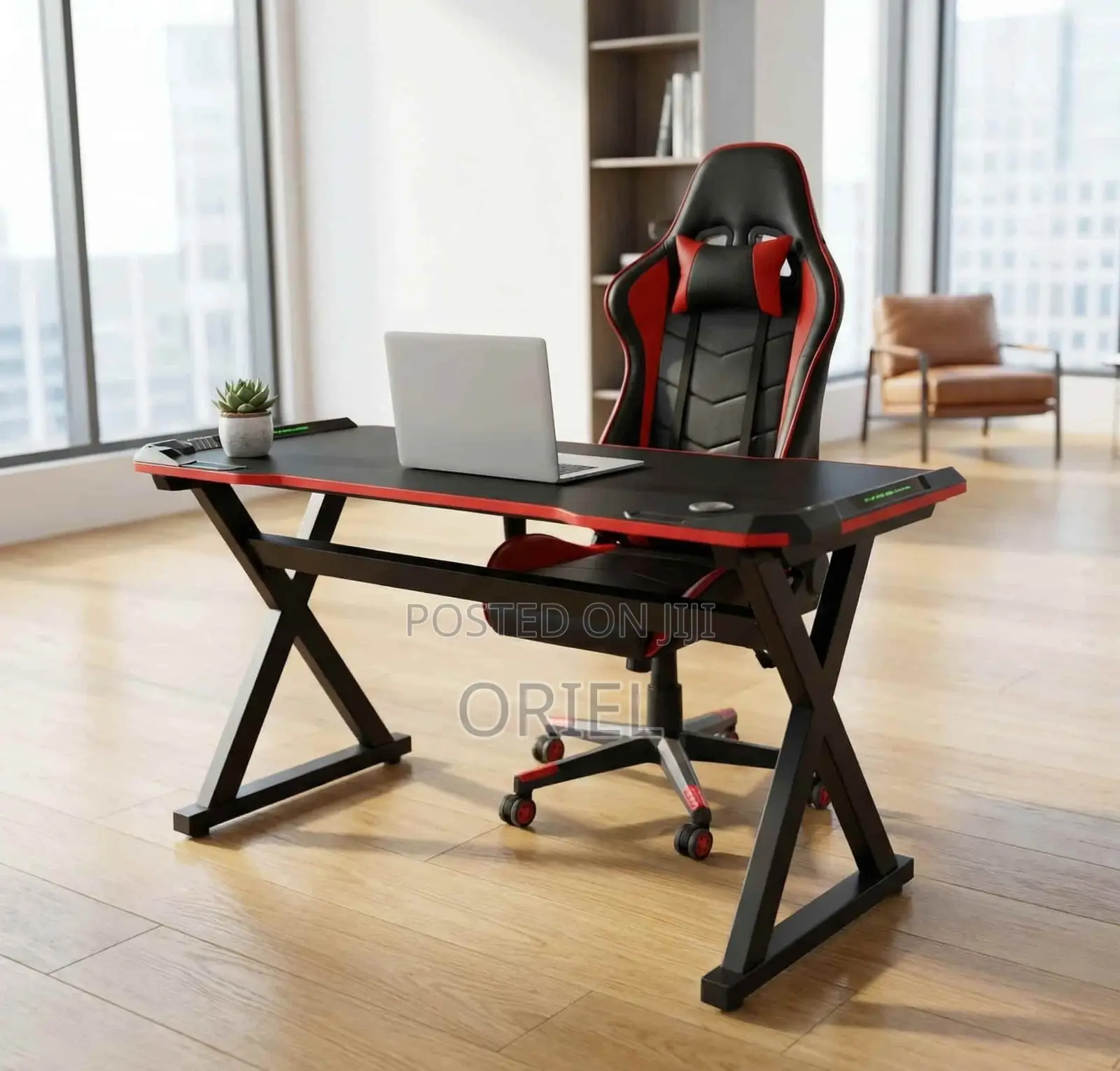 Office Desk : LED Gaming Workstation Desk