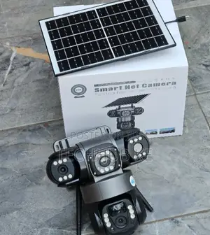 4g Simcard Outdoor Camera With Sola Panel Triple Lens Camera