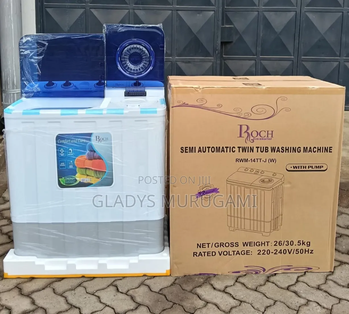 ROCH Washing Machine 14 Kg Twin Tub