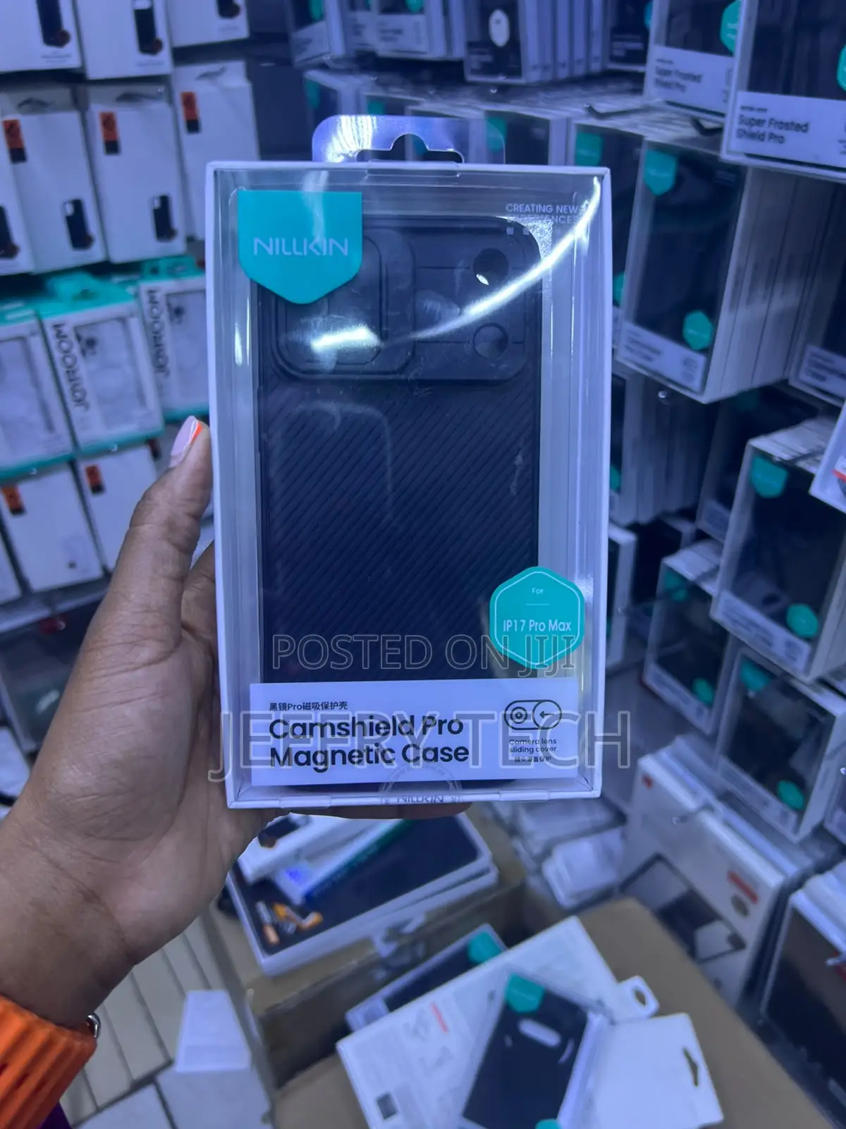 Black Nillkin CamShield Pro Magnetic Case for the iPhone 17 Pro Max