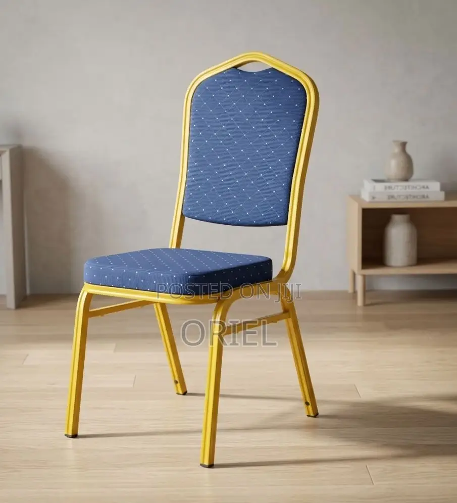 Office Chair : Blue Stackable Conference Chair