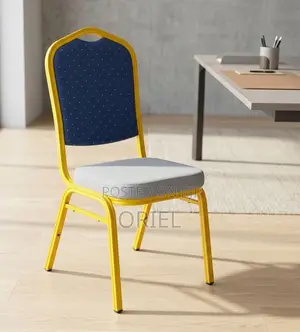 Office Chair : Blue Stackable Conference Chair