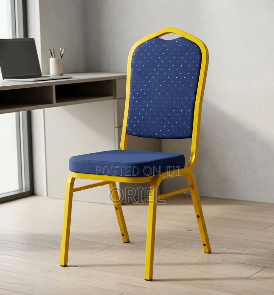 Office Chair : Blue Stackable Conference Chair