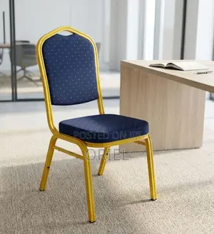 Office Chair : Blue Stackable Conference Chair