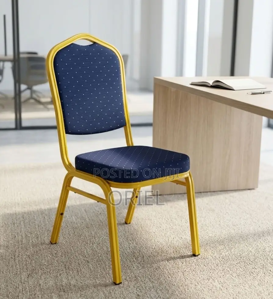 Office Chair : Blue Stackable Conference Chair