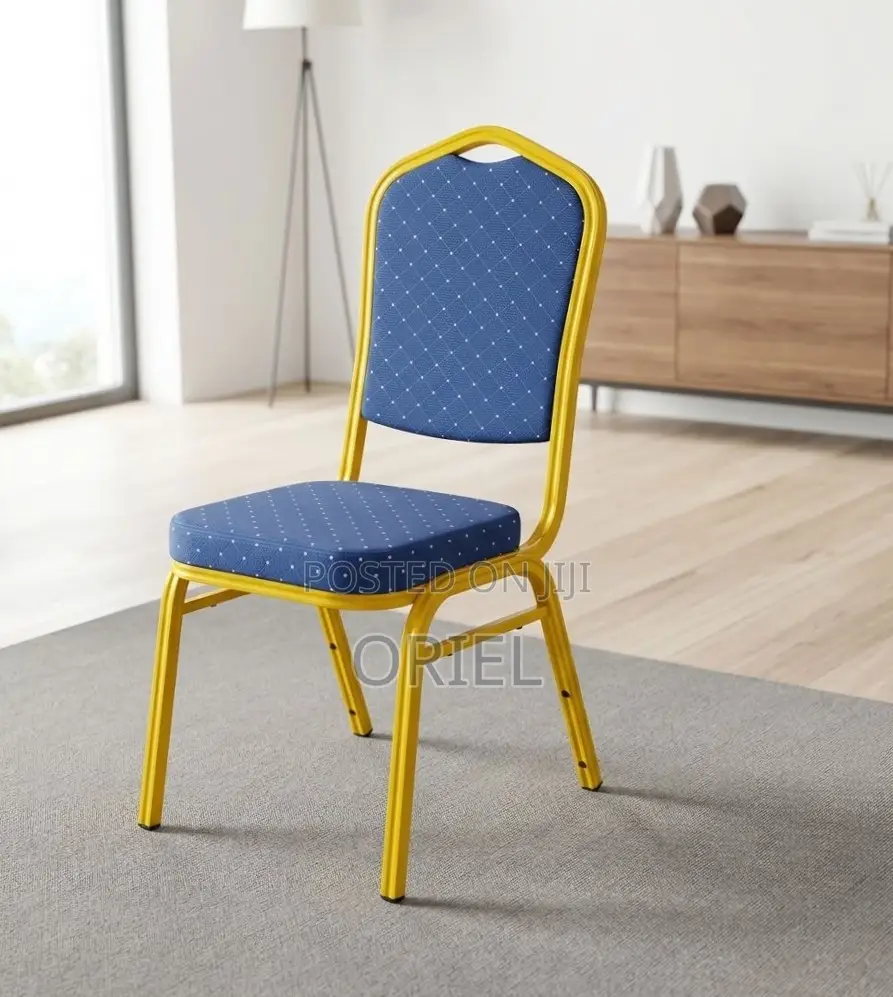 Office Chair : Blue Stackable Conference Chair