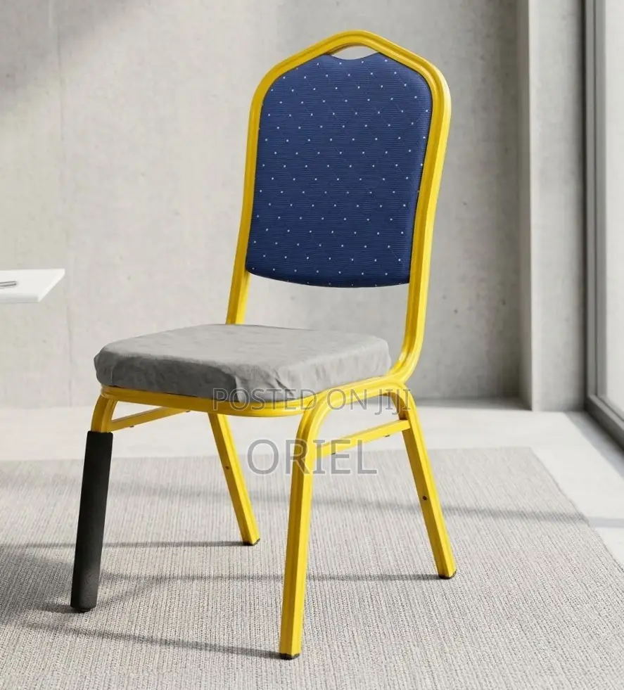 Office Chair : Blue Stackable Conference Chair