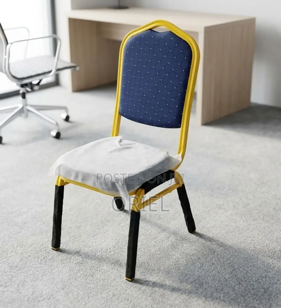 Office Chair : Blue Stackable Conference Chair