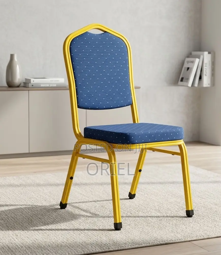 Office Chair : Blue Stackable Conference Chair