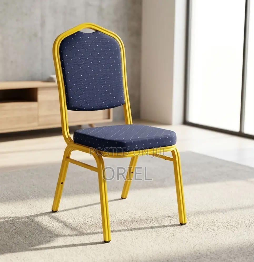 Office Chair : Blue Stackable Conference Chair
