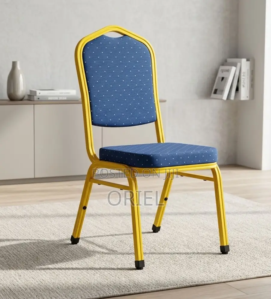 Office Chair : Blue Stackable Conference Chair