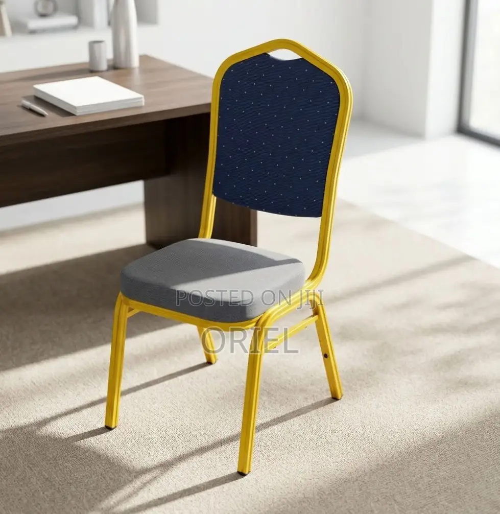 Office Chair : Blue Stackable Conference Chair