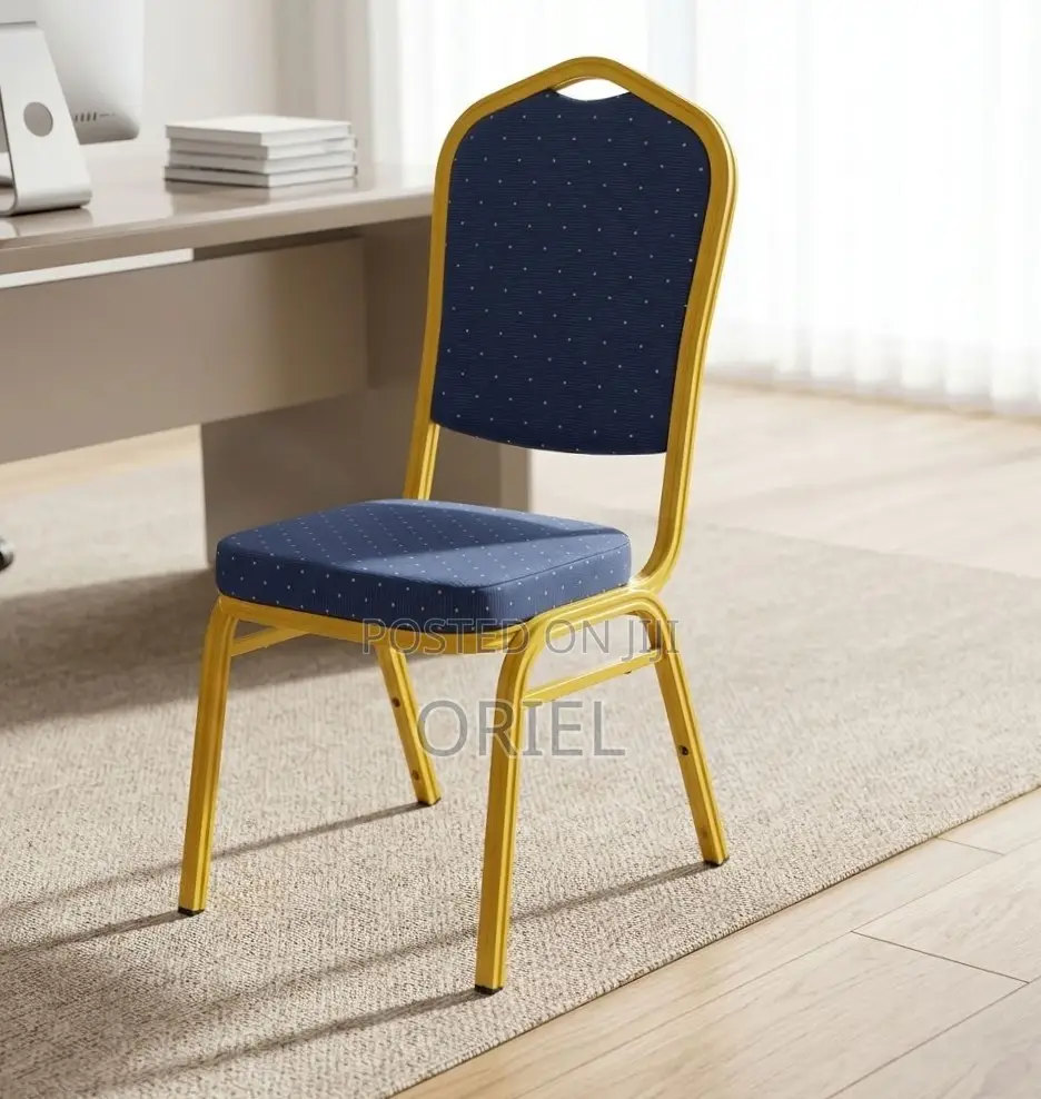Office Chair : Blue Stackable Conference Chair